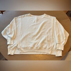 American Eagle Cream Waffle Sweatshirt